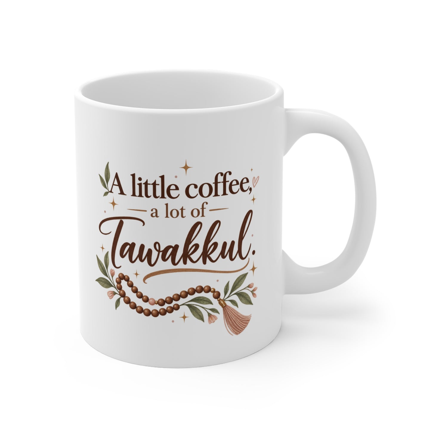 Mug — "A Little Coffee, A Lot of Tawakkul" Inspirational Islamic Coffee Mug