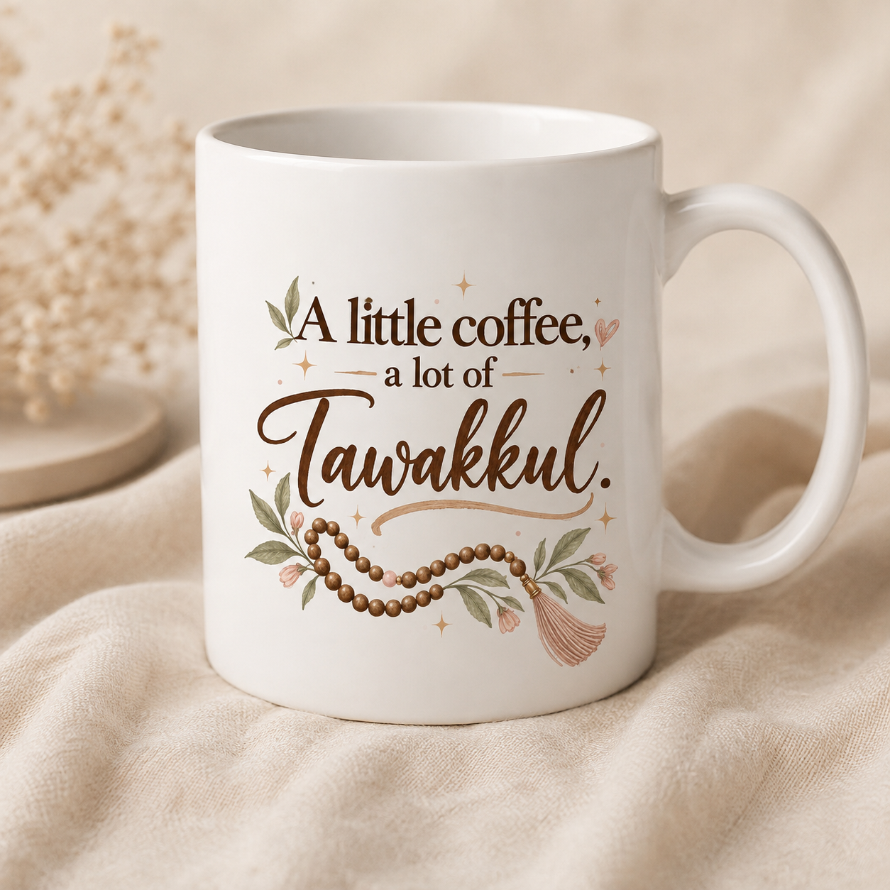 Mug — "A Little Coffee, A Lot of Tawakkul" Inspirational Islamic Coffee Mug